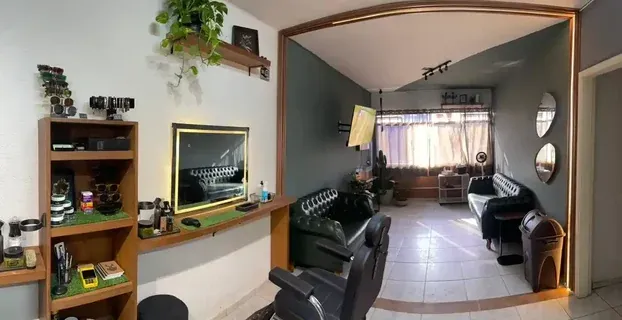 Espaço interno da Brotta Barbearia